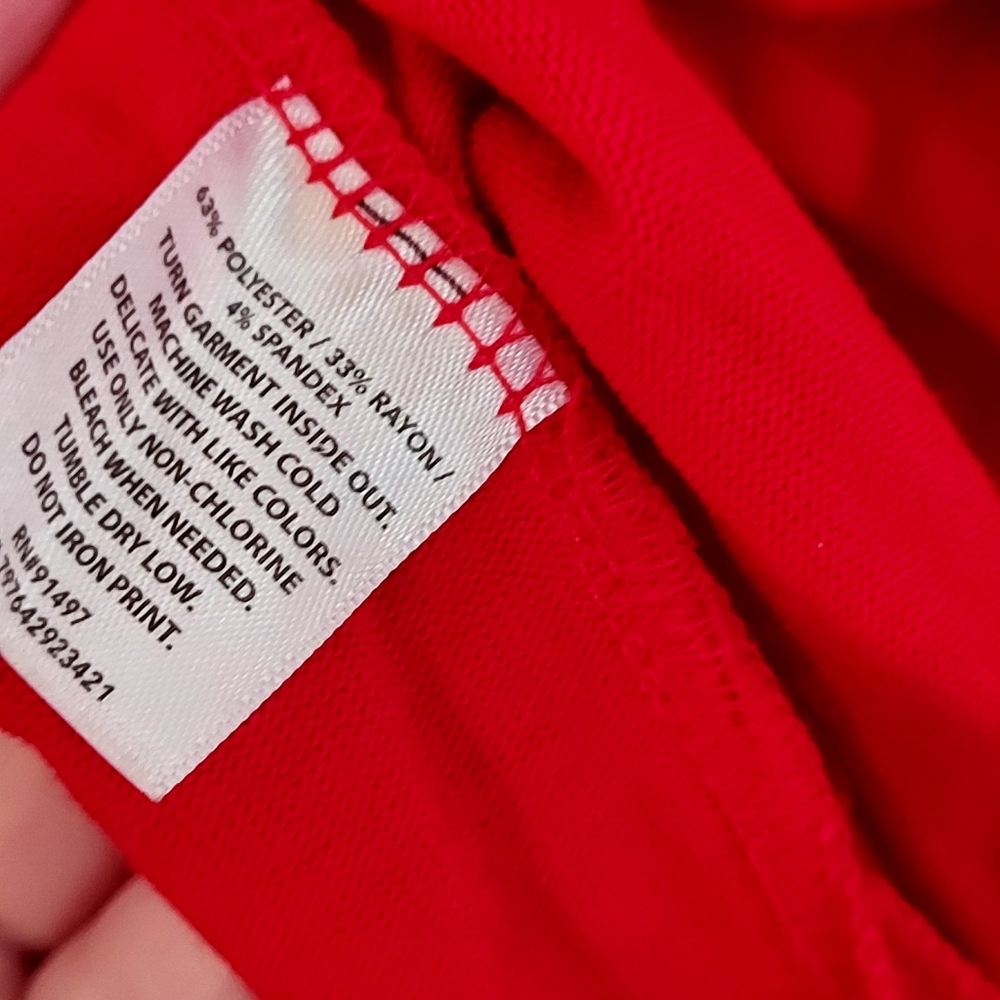 Red Holiday Gnome Pj Top - Picture 2 of 3